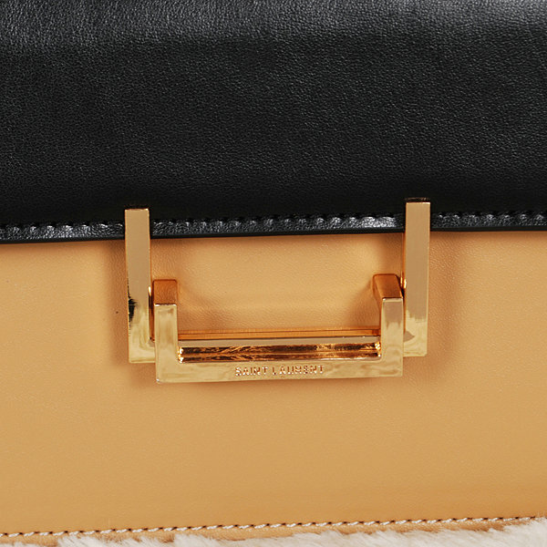 YSL medium lulu bag 7137 apricot&black - Click Image to Close